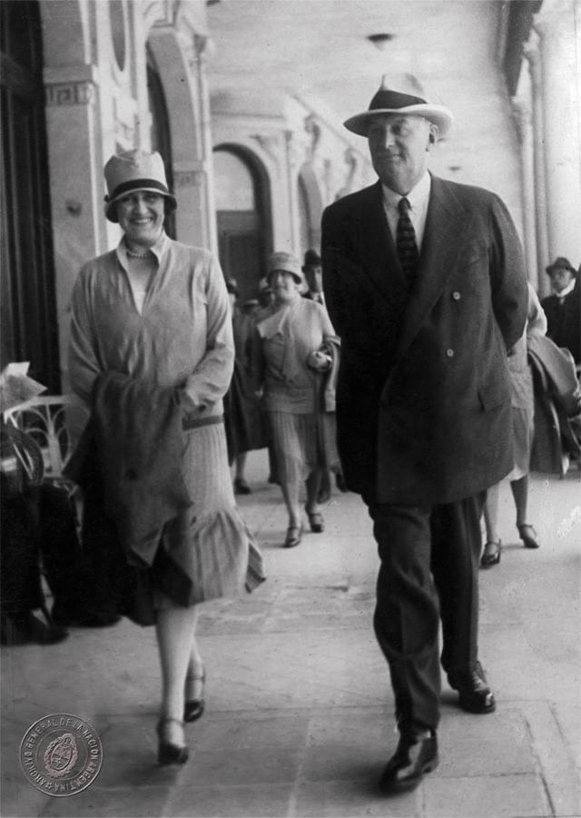 Regina Pacini y Marcelo Torcuato de Alvear. AGN, 1925.