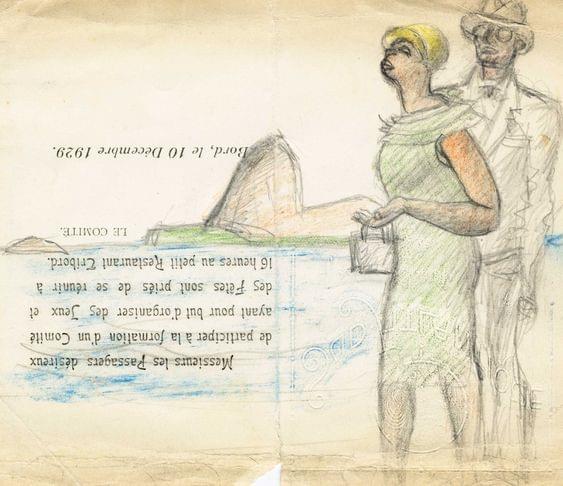 Dibujo de Le Corbusier.