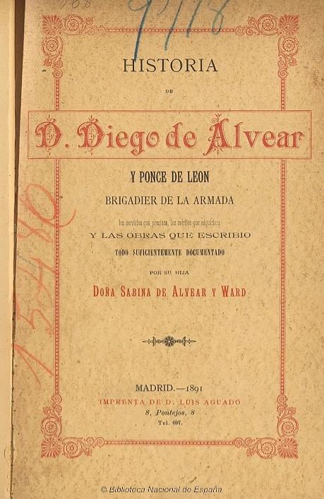 Libro de Sabina de Alvear y Ward.